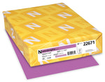 Astrobrights Colored Paper, 24 lbs., 8.5" x 11", Planetary Purple, 500 Sheets/Ream (22671)