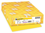 Astrobrights Colored Paper, 24 lbs., 8.5" x 14", Solar Yellow, 500 Sheets/Ream (22532)