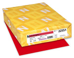 Astrobrights Colored Paper, 24 lbs., 8.5" x 11", Re-Entry Red, 500 Sheets/Ream (22551)