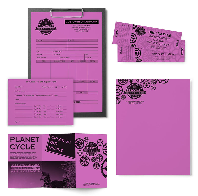 Astrobrights Colored Paper, 24 lbs., 8.5" x 11", Outrageous Orchid, 500 Sheets/Ream (21946)