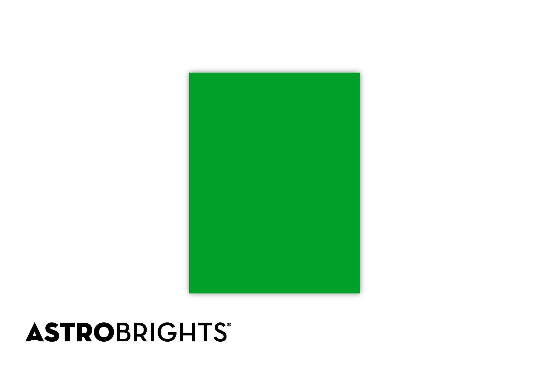 Astrobrights Colored Paper, 24 lbs., 8.5" x 11", Gamma Green, 500 Sheets/Ream (22541)