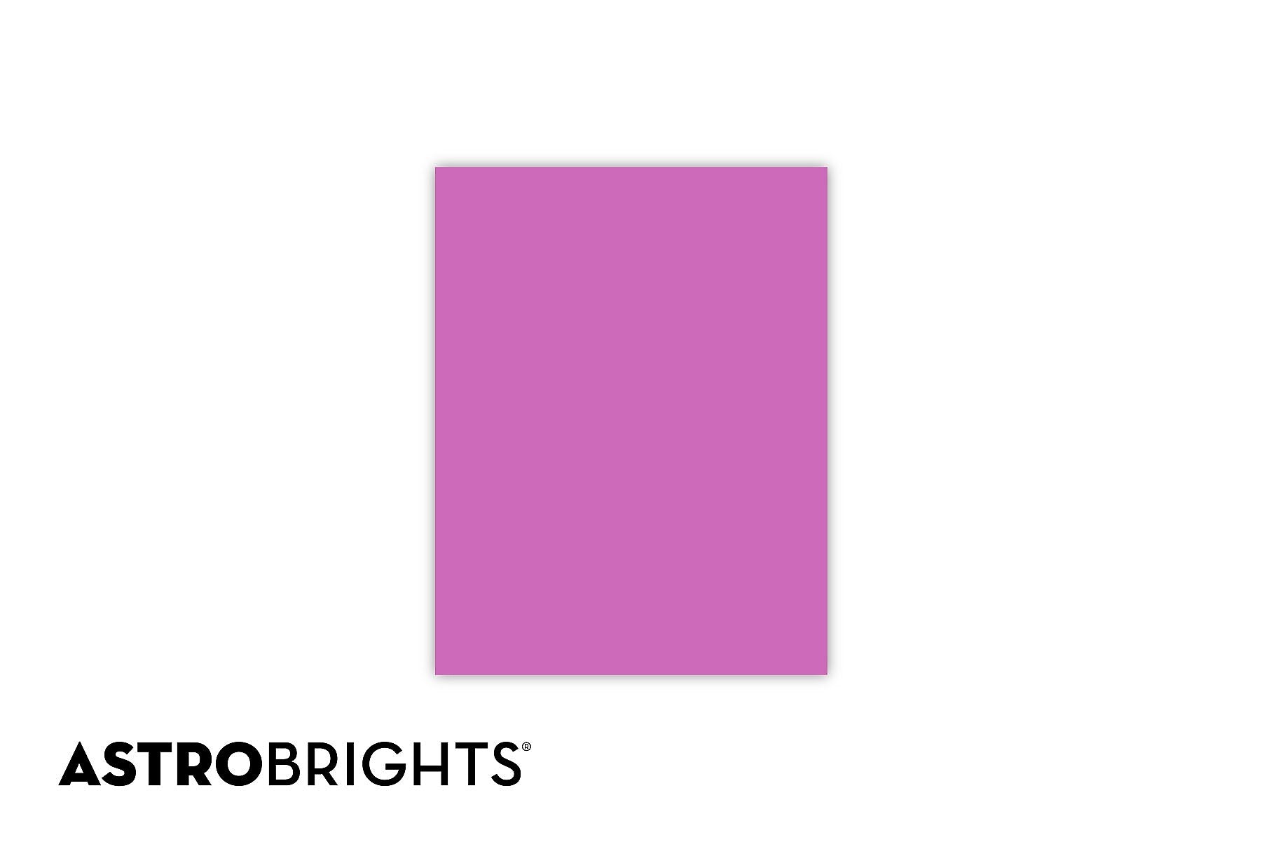 Astrobrights Colored Paper, 24 lbs., 8.5" x 11", Outrageous Orchid, 500 Sheets/Ream (21946)