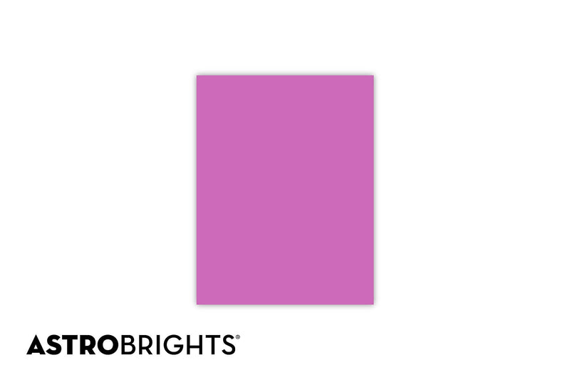 Astrobrights Colored Paper, 24 lbs., 8.5" x 11", Outrageous Orchid, 500 Sheets/Ream (21946)