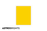 Astrobrights 8.5" x 11" Color Copy Paper, 24 lbs., Sunburst Yellow, 500 Sheets/Ream (WAU22591)