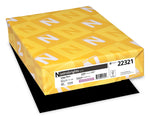 Astrobrights 8.5" x 11", Colored Paper, 24 lbs., Eclipse Black, 500 Sheets/Ream (22321)