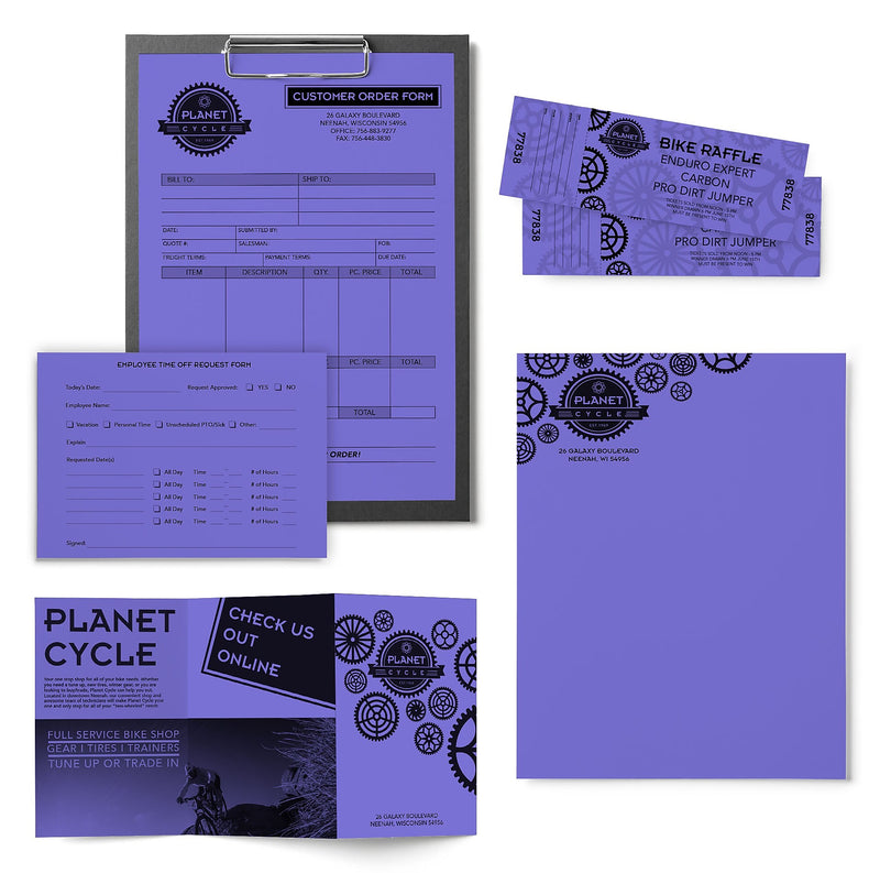 Astrobrights Colored Paper, 24 lbs., 8.5" x 11", Venus Violet, 500 Sheets/Ream (22081)
