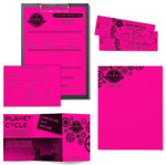 Astrobrights Colored Paper, 24 lbs., 8.5" x 11", Fireball Fuchsia, 500 Sheets/Ream (22681/21688)