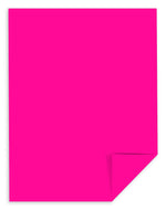Astrobrights Colored Paper, 24 lbs., 8.5" x 11", Fireball Fuchsia, 500 Sheets/Ream (22681/21688)