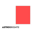 Astrobrights Colored Paper, 24 lbs., 8.5" x 11", Rocket Red, 500 Sheets/Ream (22641)