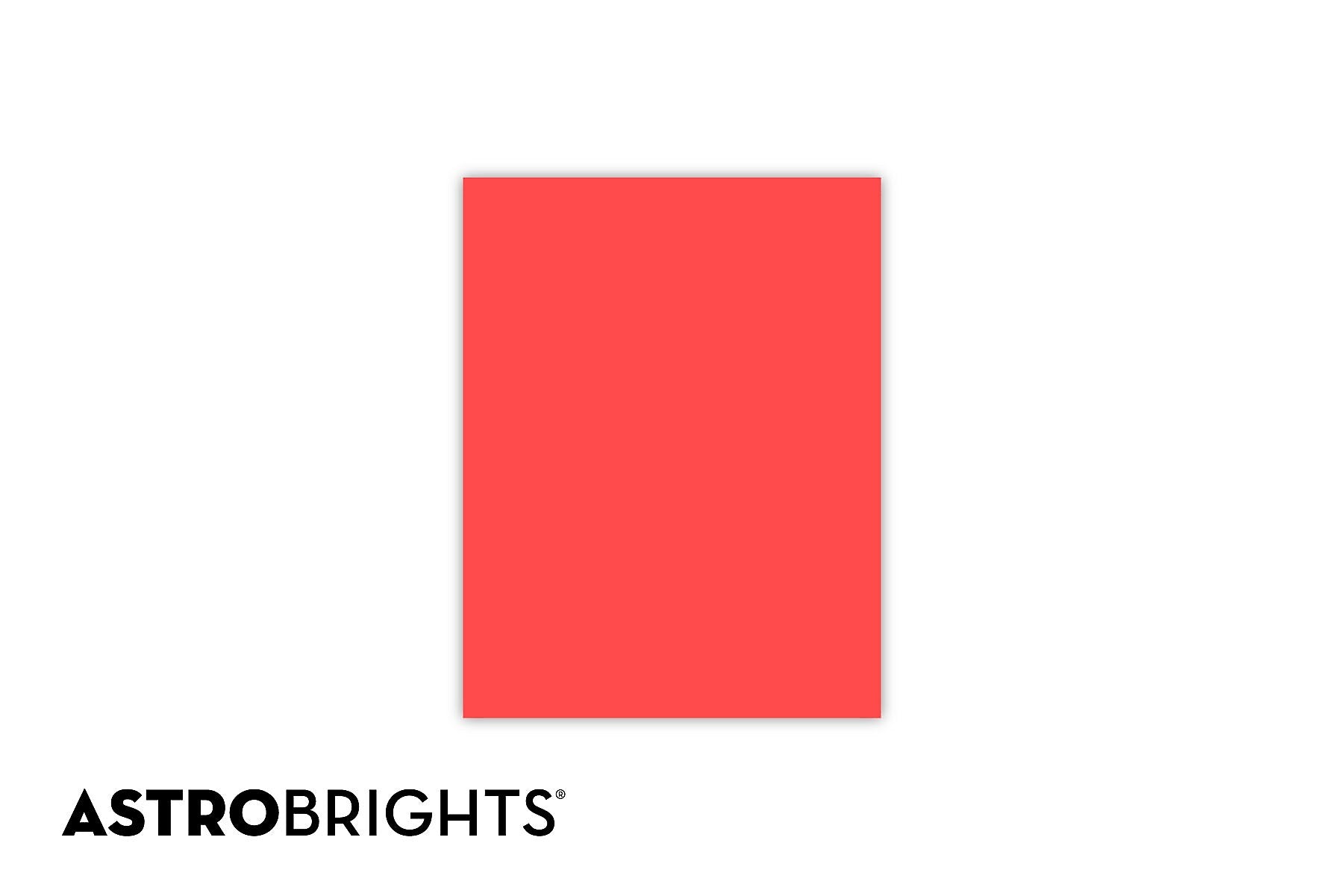 Astrobrights Colored Paper, 24 lbs., 8.5" x 11", Rocket Red, 500 Sheets/Ream (22641)