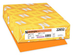 Astrobrights Colored Paper, 24 lbs., 8.5" x 14", Cosmic Orange, 500 Sheets/Ream (22652)
