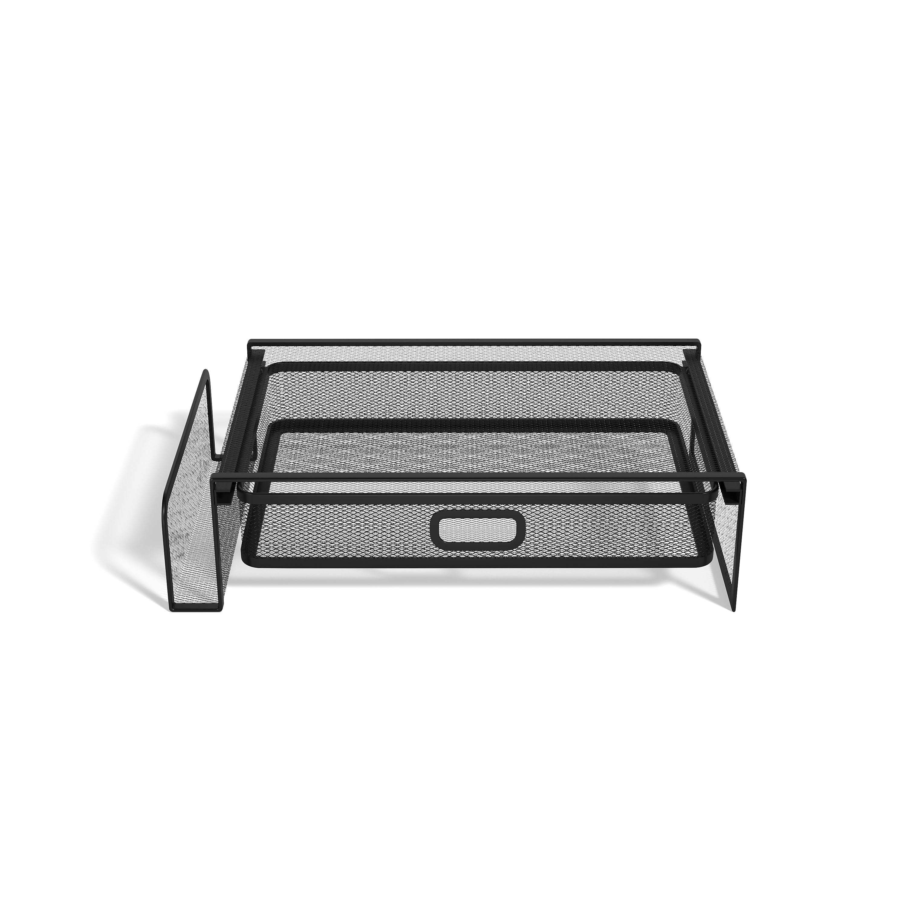 TRU RED™ Telestand Wire Mesh Office Phone Stand, Matte Black (TR57577-CC)