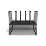 Staples 7 Compartment Wire Mesh File Organizer, Matte Black, 2/Case (TR57537CT)