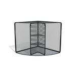 TRU RED™ 4-Compartment Wire Mesh Corner Organizer, Matte Black (TR57976)