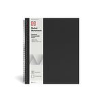 TRU RED™ Large Soft Cover Ruled Notebook, Black (TR54984)