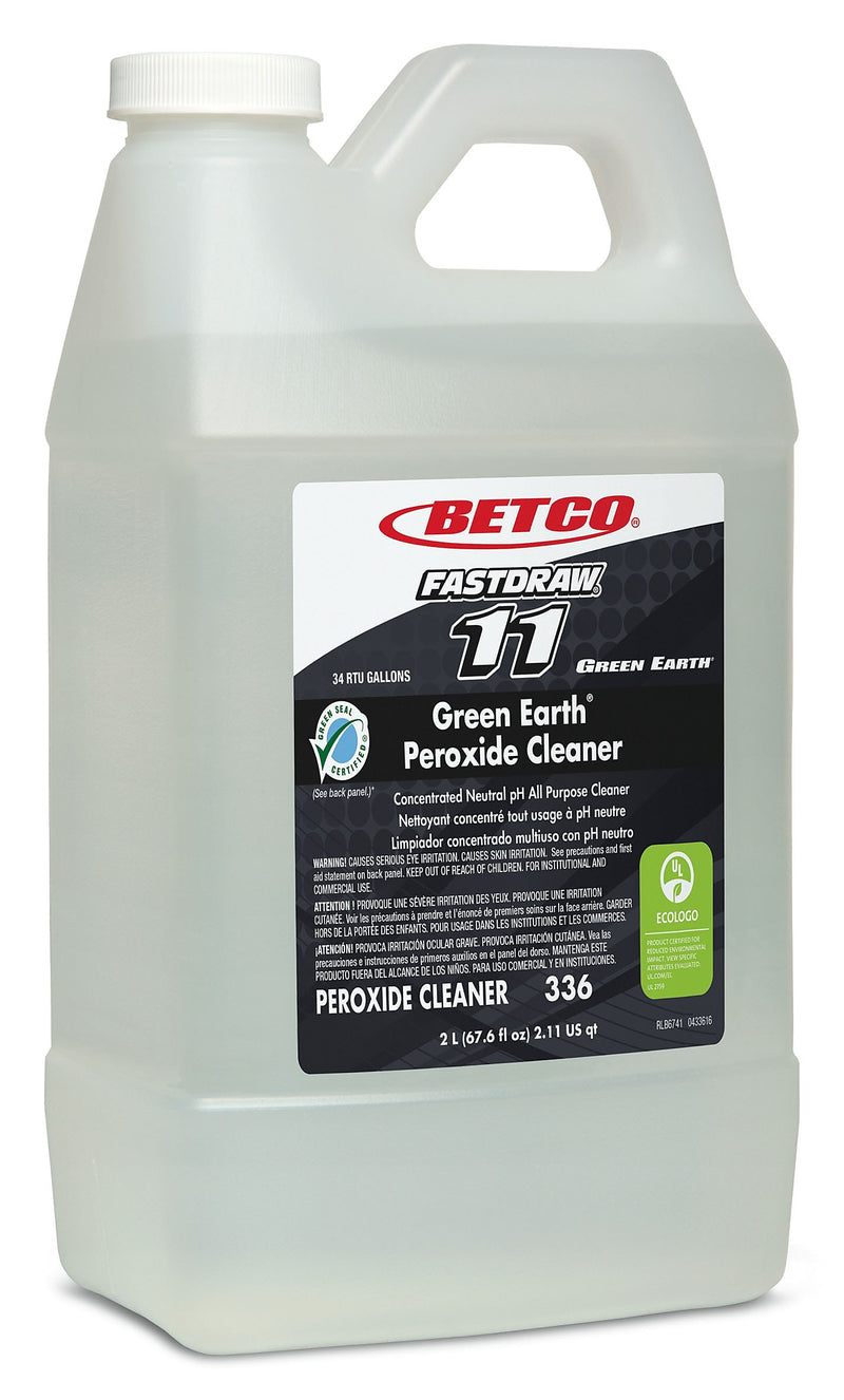 Betco Green Earth Peroxide Neutral pH All Purpose Cleaner, Fresh Mint, 67.6 Oz., 2/Carton (336B200)