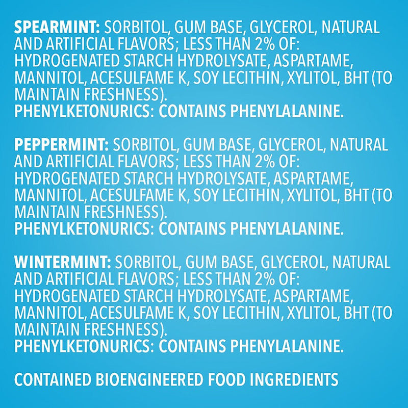 Orbit Mint Sugar Free Gum, Assorted Flavors, 13.4 oz., 200 Pieces/Pack, 200/Pack (MMM27955)