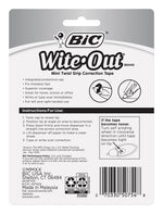 BIC Wite-Out Mini Correction Tape, White, 2/Pack (50754)