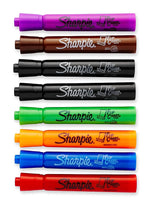 Sharpie Flip Chart Tank Permanent Marker, Bullet Tip, Assorted, 8/Pack (22480)