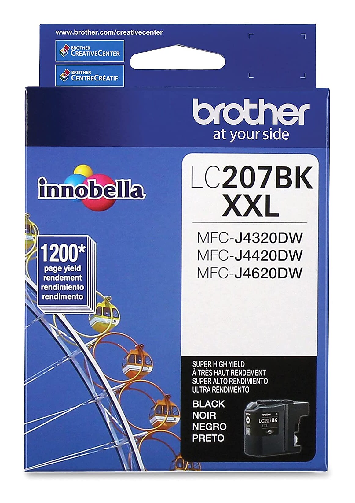 Brother LC207BK Black Extra High Yield Ink   Cartridge