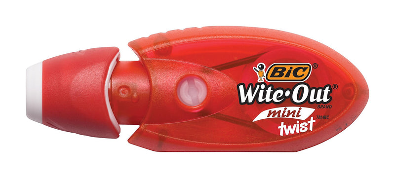 BIC Wite-Out Mini Correction Tape, White, 2/Pack (50754)