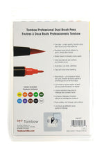 Tombow Dual Brush Primary Palette Classic Drawing Pens, Assorted, 10/Pack (64467)