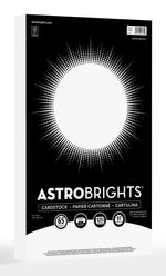 Astrobrights 65 lb. Cardstock Paper, 8.5" x 14", Astro White, 125 Sheets/Pack (91670-01)