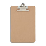 Staples® Hardboard Clipboard, Memo Size, Brown (ST44293-CC)