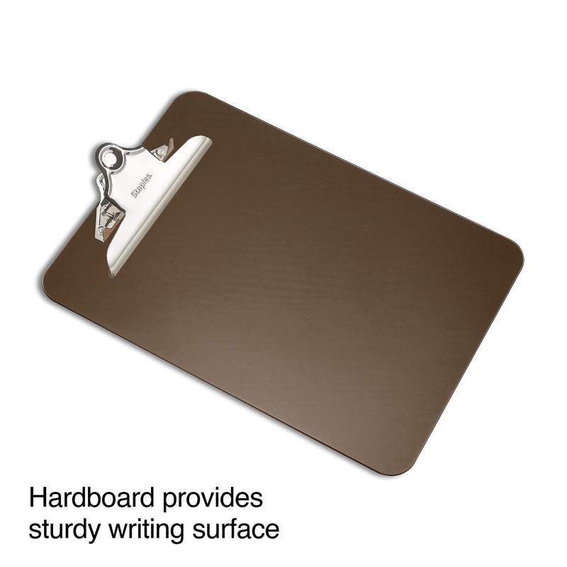 Staples Plastic Clipboard, Letter Size, Smoke, 12/Carton (11069CT)