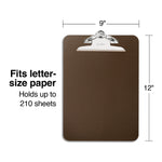 Staples Plastic Clipboard, Letter Size, Smoke, 12/Carton (11069CT)