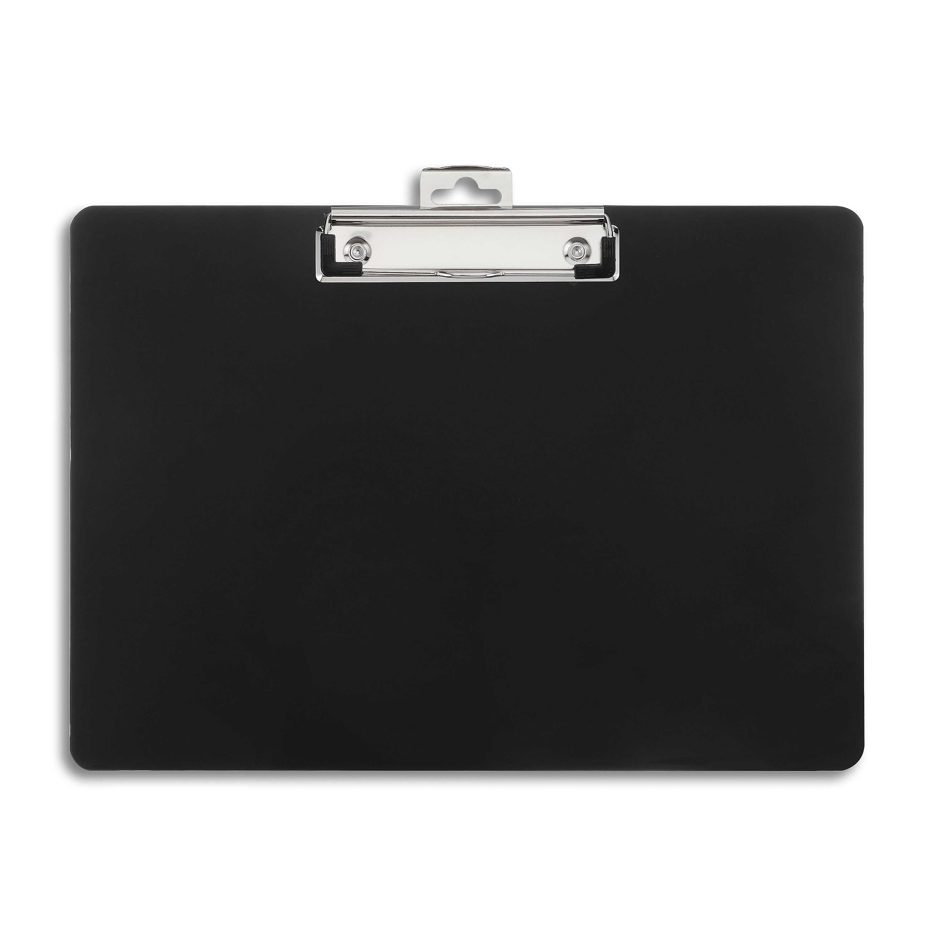 Plastic Landscape Clipboard, Letter Size, Black (28526)