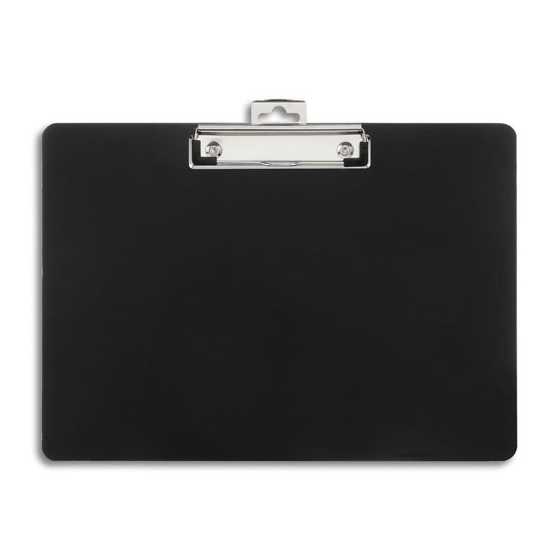 Plastic Landscape Clipboard, Letter Size, Black (28526)