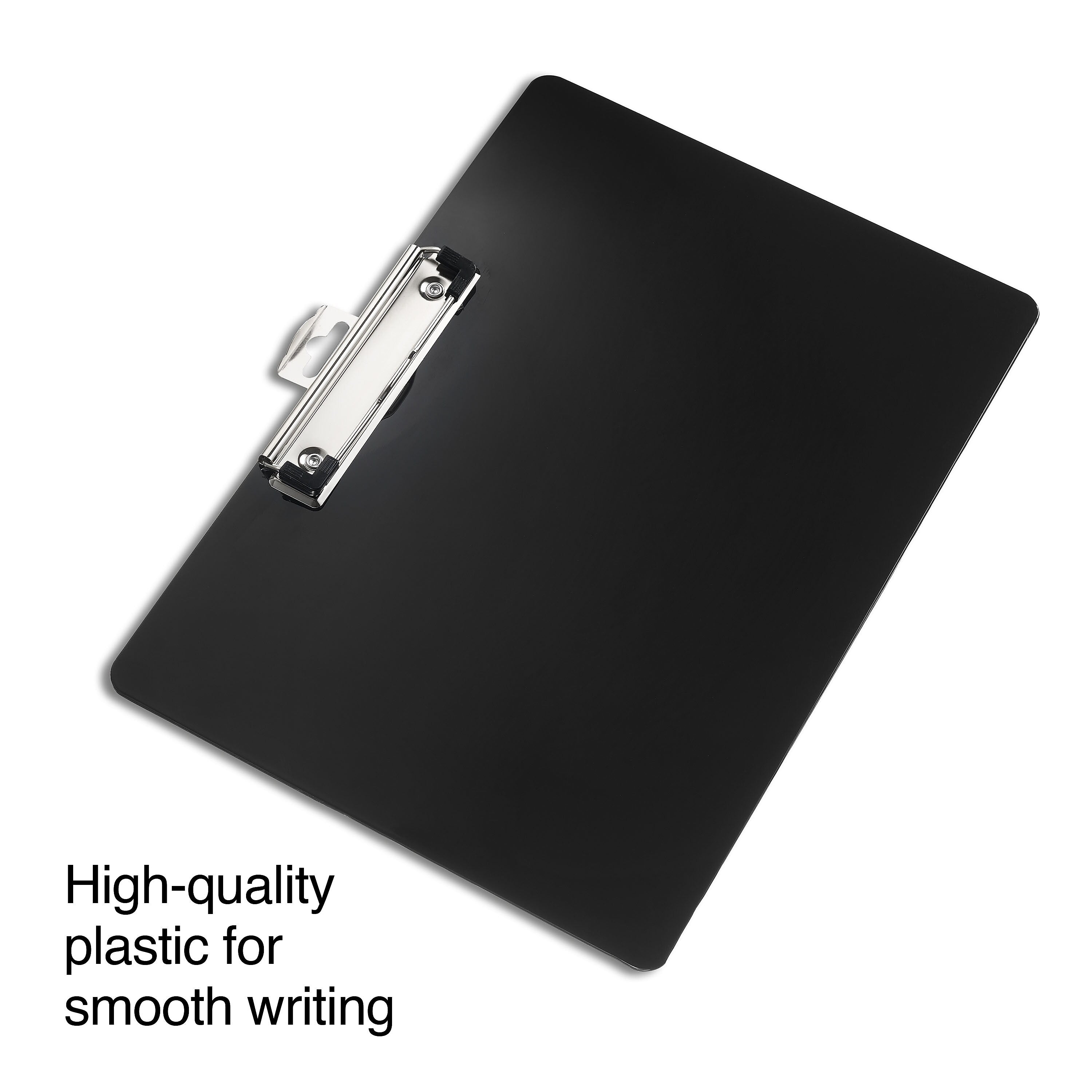 Plastic Landscape Clipboard, Letter Size, Black (28526)