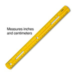 Staples 12" Plastic Ruler, Assorted Colors (51884)
