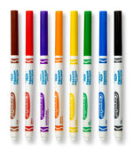 Crayola Classic Color Ultra-Clean Washable Markers fine tip pack of 8 [Pack of 4]