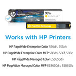 HP 981A Yellow Standard Yield Ink Cartridge, Prints Up to 6,000 Pages (J3M70A)