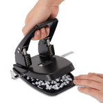 Staples 2-Hole Punch, 28 Sheet Capacity, Black (26637-CC)