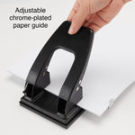 Staples 2-Hole Punch, 28 Sheet Capacity, Black (26637-CC)