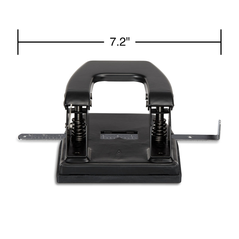 Staples® Desktop 2-Hole Punch, 28 Sheet Capacity, Black, 12/Carton (10575CT)