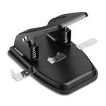 Staples® Desktop 2-Hole Punch, 28 Sheet Capacity, Black, 12/Carton (10575CT)