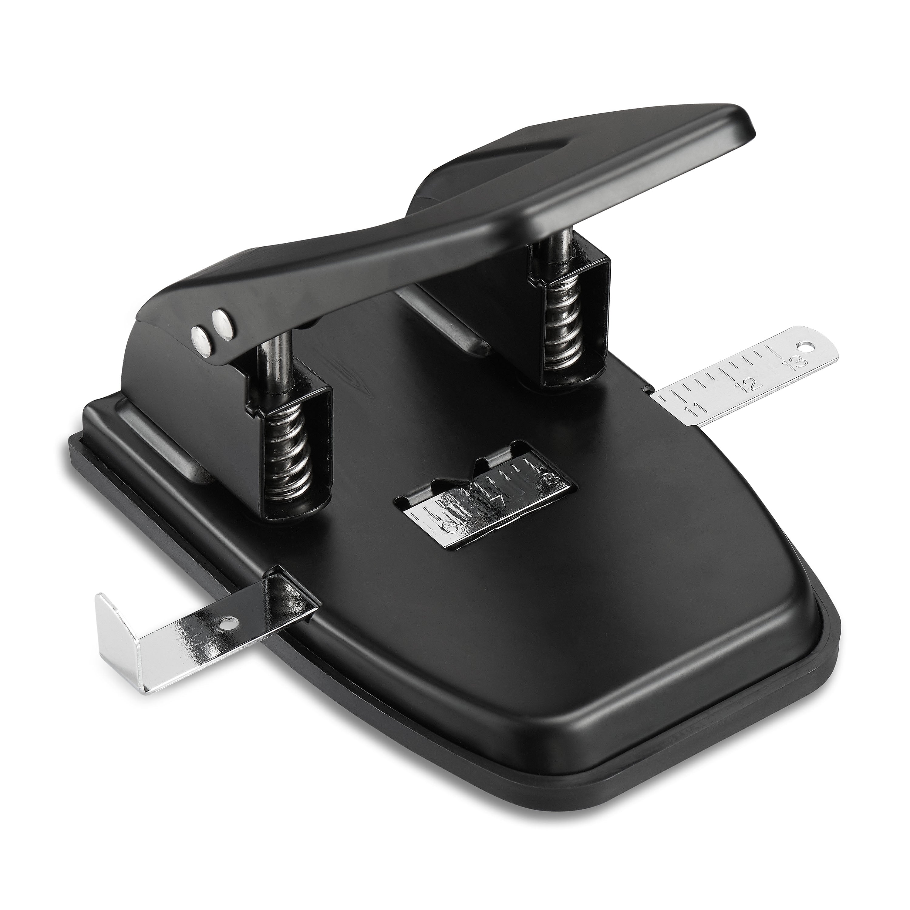 Staples® Desktop 2-Hole Punch, 28 Sheet Capacity, Black, 12/Carton (10575CT)