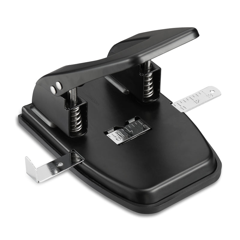 Staples® Desktop 2-Hole Punch, 28 Sheet Capacity, Black, 12/Carton (10575CT)