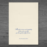 "Classic Comfort" Sympathy Card w/ Gold Lined Ecru Envelope, 50/BX