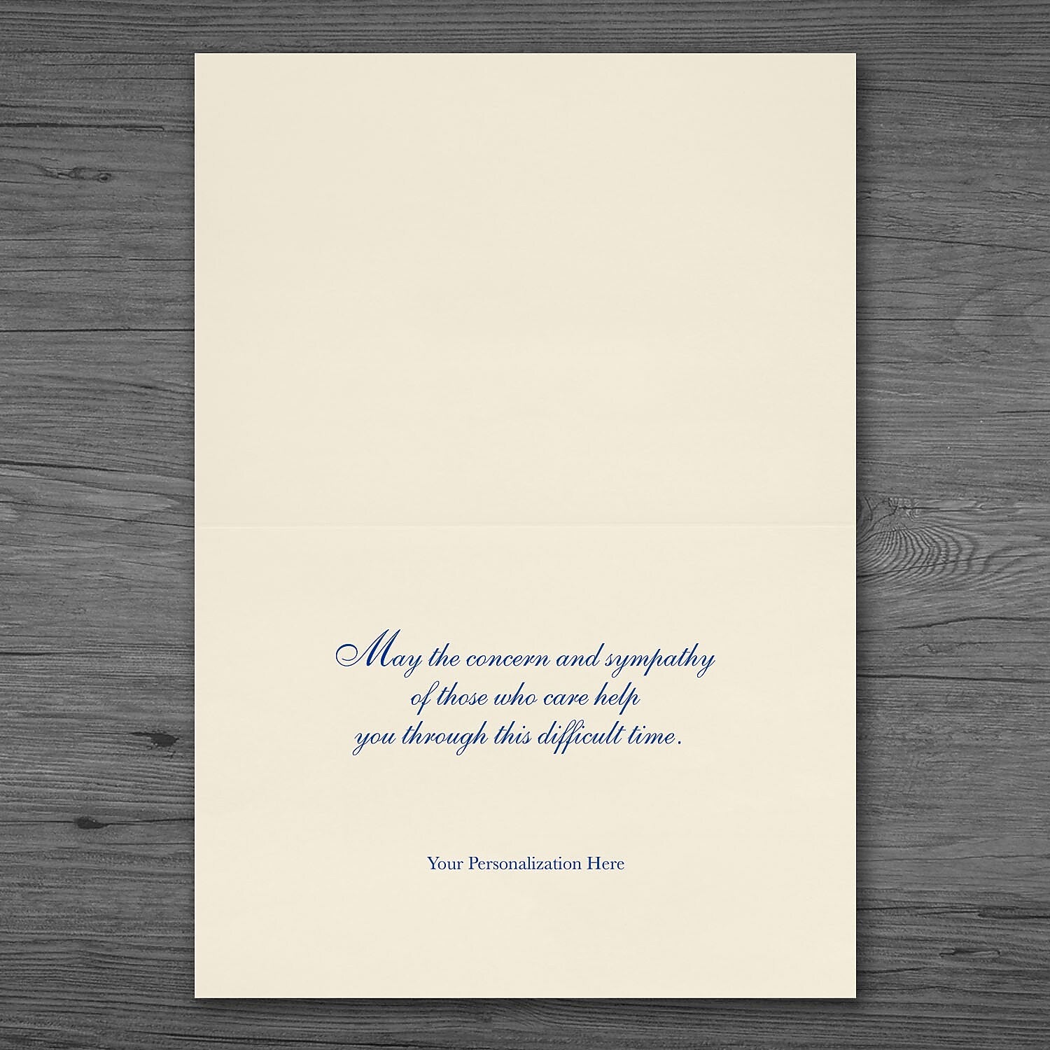"Classic Comfort" Sympathy Card w/ Gold Lined Ecru Envelope, 25/BX