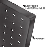 Azar Pegboard Organizer Kit Black 24 x 48-inch Each