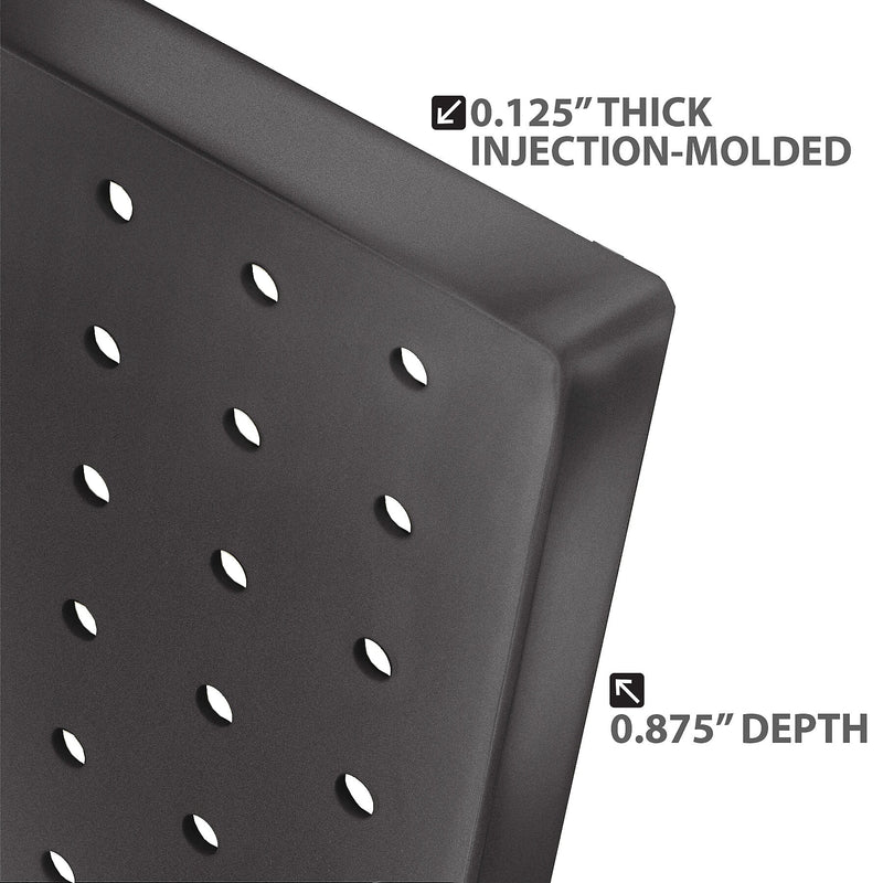Azar Pegboard Organizer Kit Black 24 x 48-inch Each