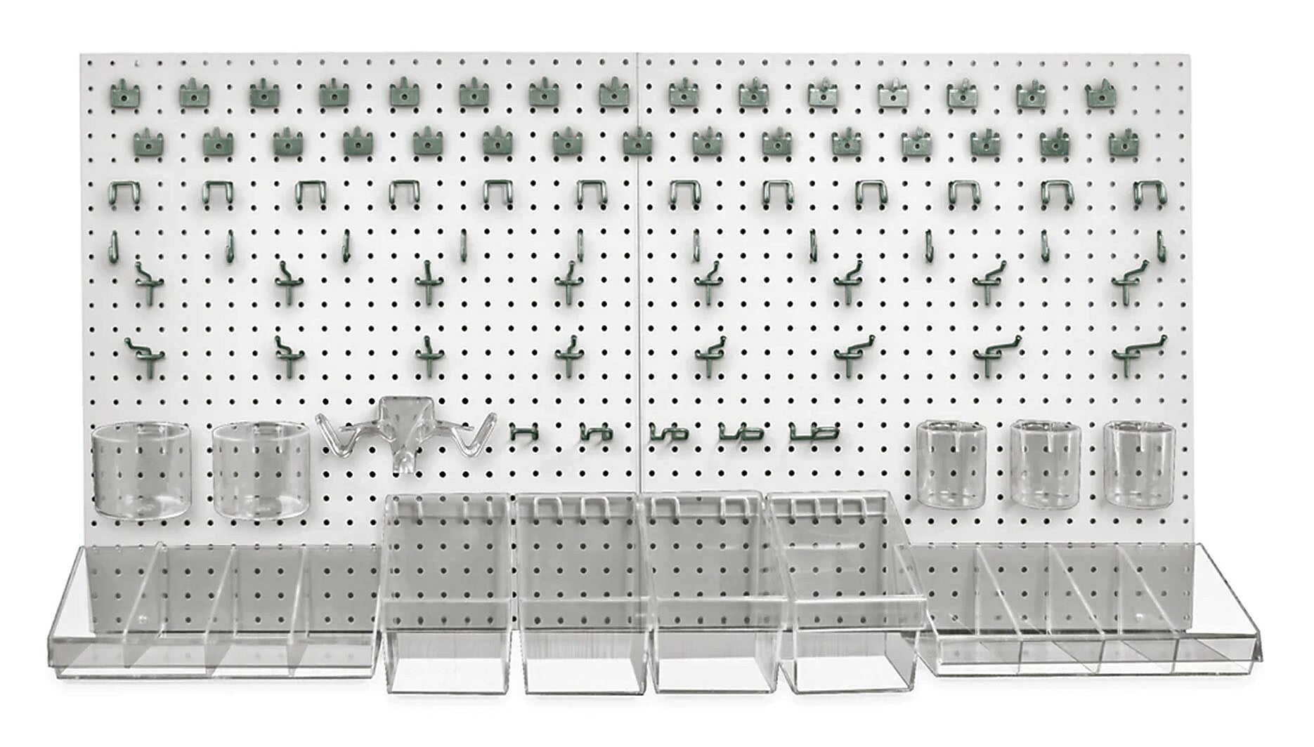 Azar 24 x 48-inch White Pegboard Organizer Kit, Each (900988-WHT)