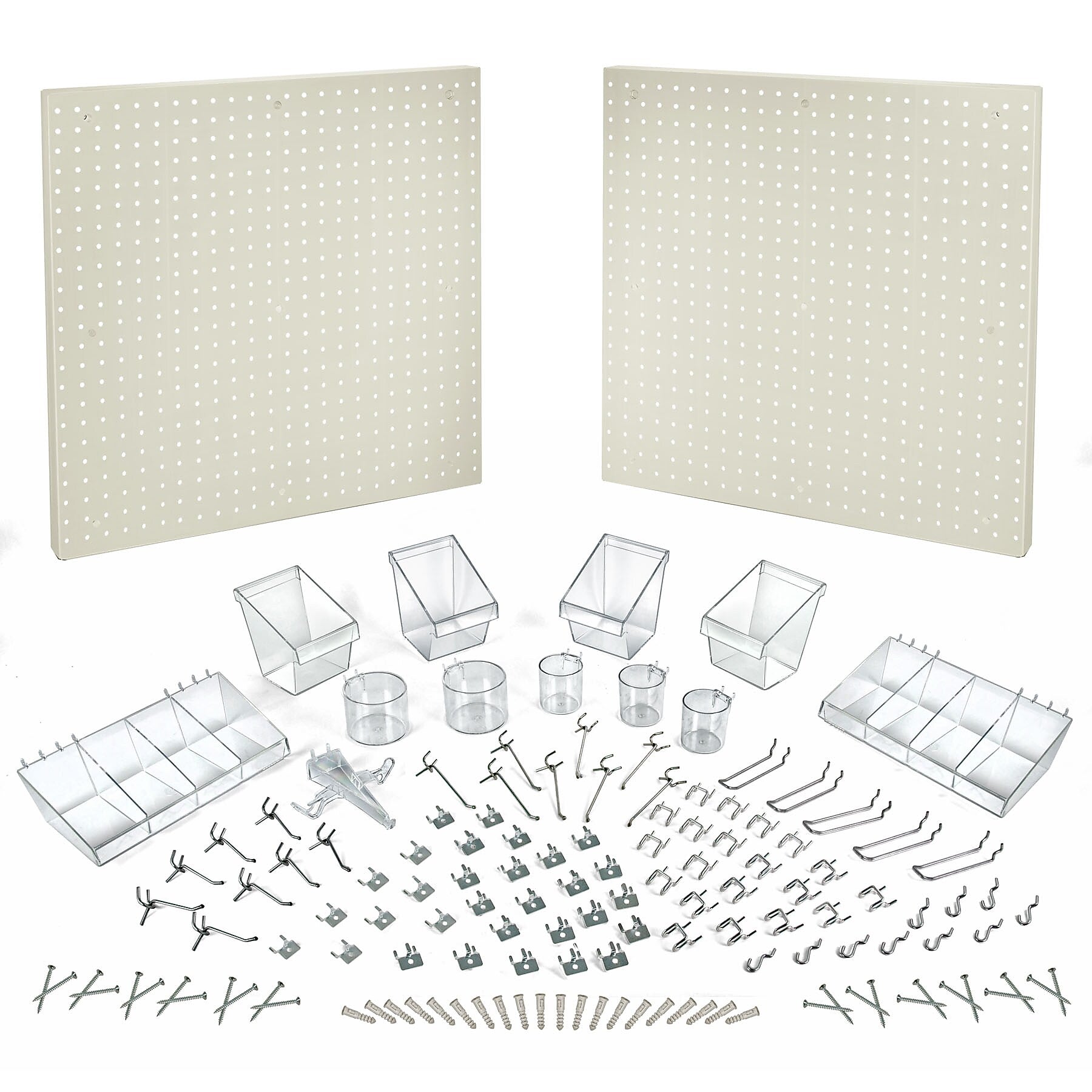 Azar 24 x 48-inch White Pegboard Organizer Kit, Each (900988-WHT)