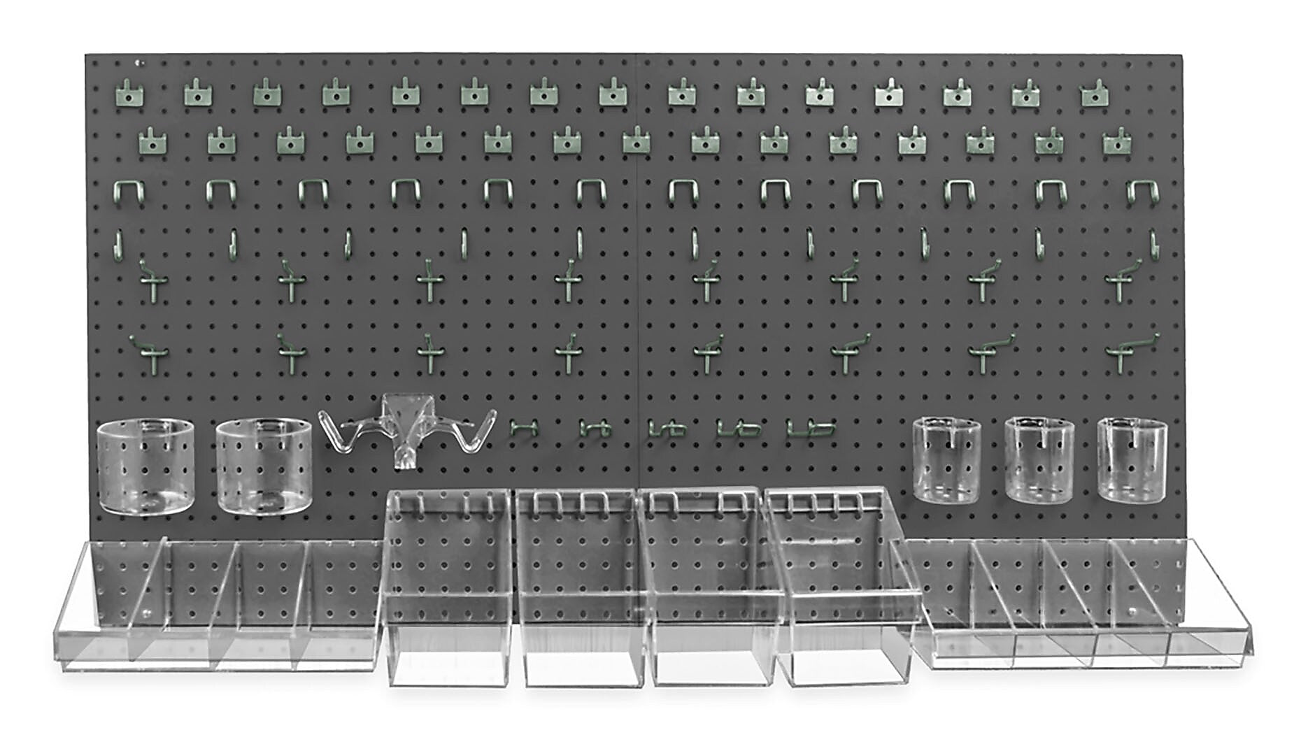Azar Pegboard Organizer Kit Black 24 x 48-inch Each