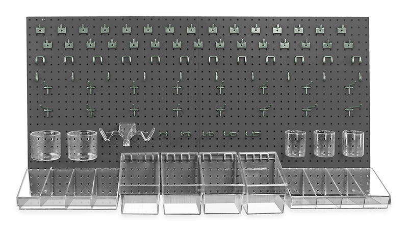 Azar Pegboard Organizer Kit Black 24 x 48-inch Each